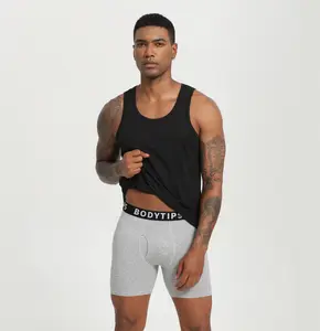 BodyTips 3-Pack Boxer Briefs Seamless Breathable and Skin Friendly 50S Premium Cotton, Casual Comfort Soft Underwear, 0.8cm Thin Soft Waistband Men's Panties