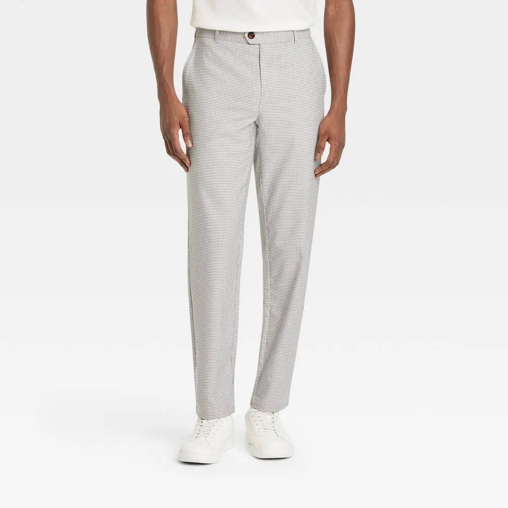 Houston White Adult Houndstooth Straight Leg Trousers, Polo, Sweater