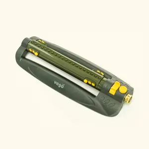 Vego 20-Nozzle Oscillating Sprinkler - Covers 5000 Square Feet for Efficient Lawn & Garden Watering