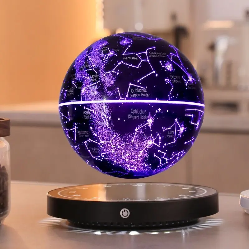 Magnetic levitation Constellation Globe Lamp, Magical 360° Rotating LED Night Light, Maglev Galaxy Light for Bedroom Aesthetic & Stress Relief,Desk Decor unique  Gifts Aesthetic School Supplies Classroom Office Decor
