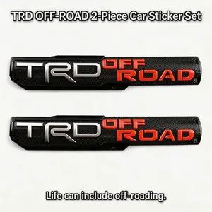 2PCS 4x4 Off-Road Emblem Decals – Self-Adhesive Truck Badge Stickers for Tundra, Tacoma, SR5 V6| Peel & Stick, Weatherproof, Instant Upgrade