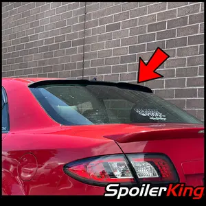 Mazda 6 4dr Sedan 2003-2008 Rear Window Roof Spoiler w/ Center Cut (284RC)