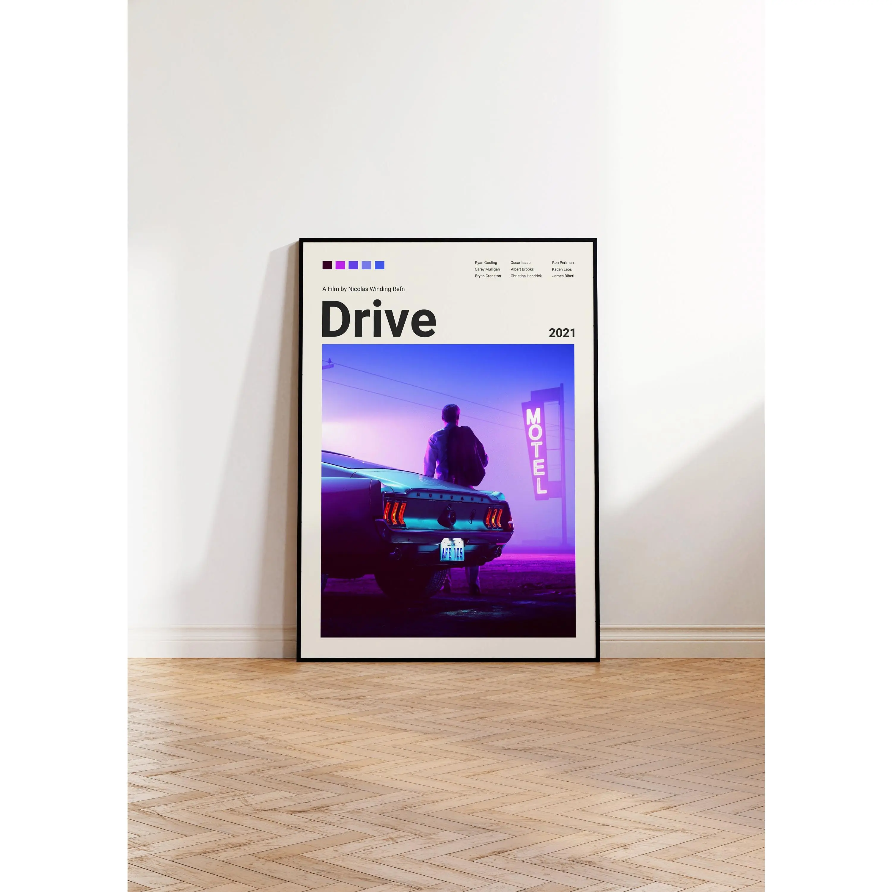 Drive Poster, Ryan Gosling Poster, Movie Print, Movie Poster, Living Room Poster, Film Poster, Movie Art, Minimalist Movie Poster, Unframed 9298