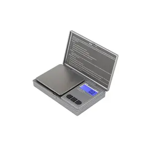 212 MAIN Digital Kitchen Scale, Portable Pocket Scale with Backlit LCD, Hinged Cover & 1-Touch Calibration, 700 x 0.1 g Capacity - Silver