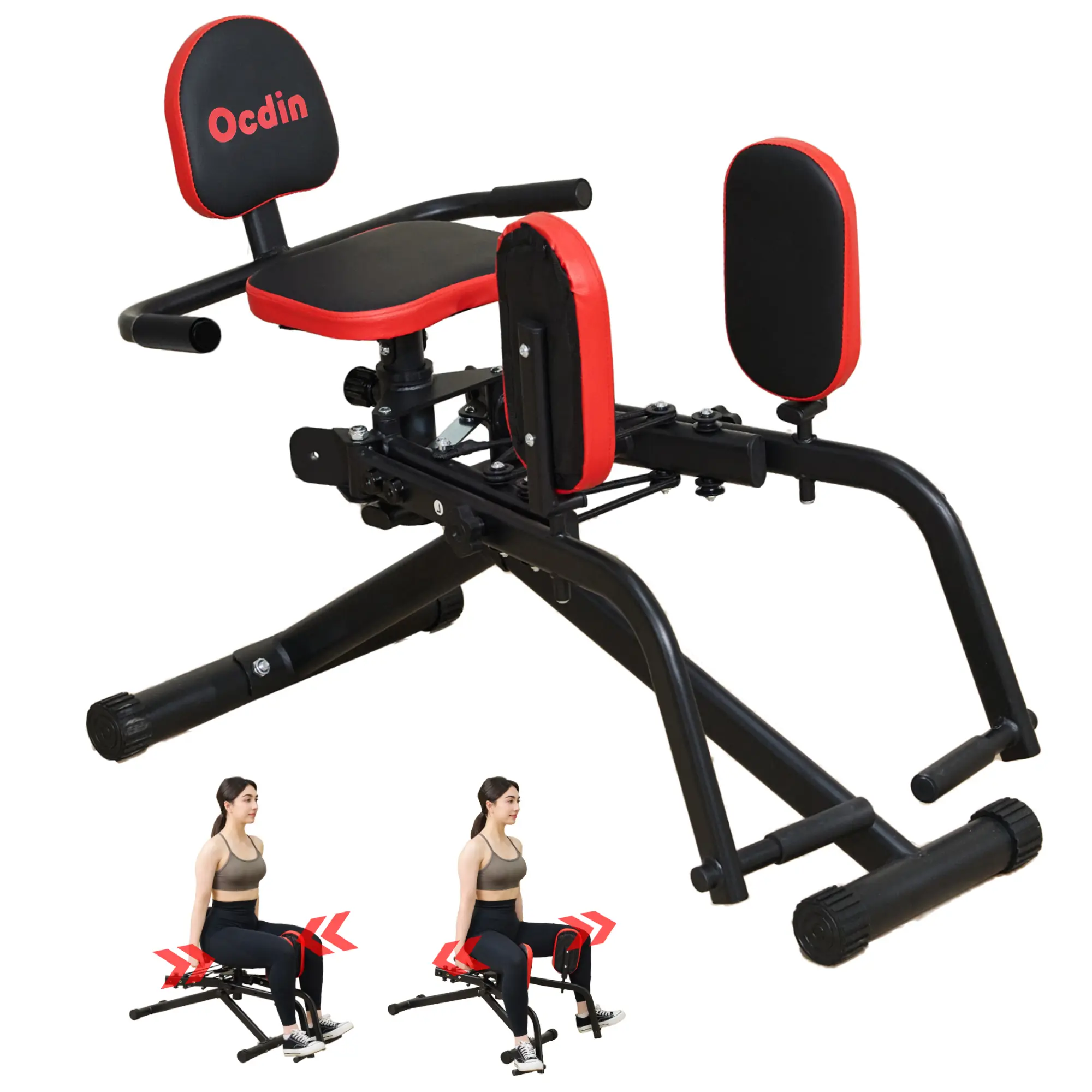 Hip Abductor-Adductor Machine, Ergonomic Heavy-Duty Strength Training Gear with Adjustable Resistance, Home Workout Station for Glute, Butt & Leg Fitness, Adjustable Exercise Machine, Butt Workout Equipment, Leg Exercise Equipment, Glute Workout