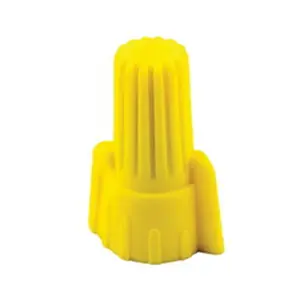 212 MAIN Square-Wing Electrical Wire Connector, Yellow, Easy-On/Off, Vibration-Resistant - Box of 100