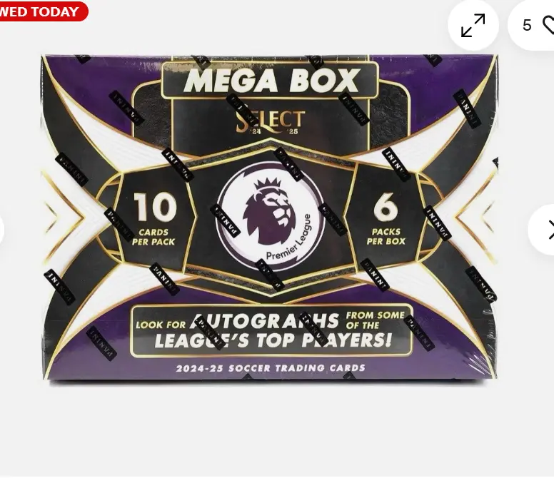2025-26 Panini Select Premier League Soccer Hobby Mega Box