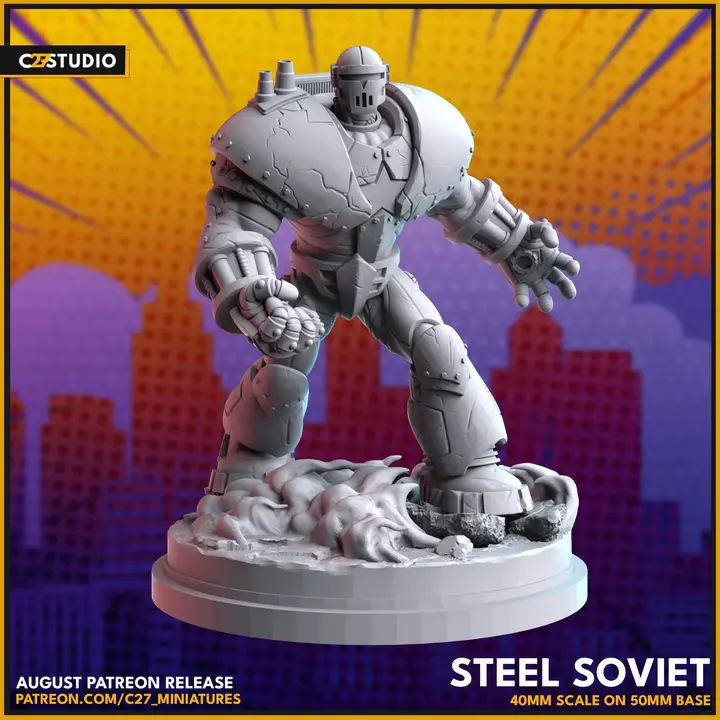 Crimson Dynamo 40mm Scale Miniature - MCP Proxy