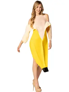 Imposta Costumes Banana Peeled Dress Women's Size 2-8