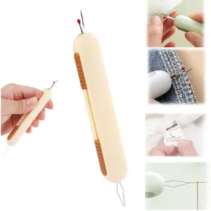 2pcs/4pcs 2 in-1 Needle Threaders Seam Ripper 2024 New, Upgraded Seam Ripper Tools, Stretchable Remover Needle Threading