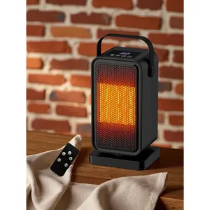 P-Small Space Heater, Mini Portable Desk Heater with 2s Instant Warmth, 1200W Ceramic Heating, Dual Power Modes, Timer & Overheat Protection – Personal Indoor Space Heater for Bedroom, Office, Home