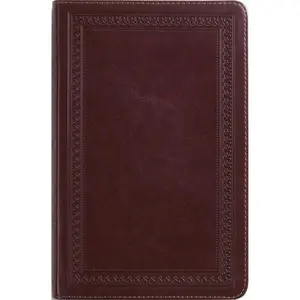 ESV Thinline Bible, Red Letter (Trutone, Mahogany, Border Design)