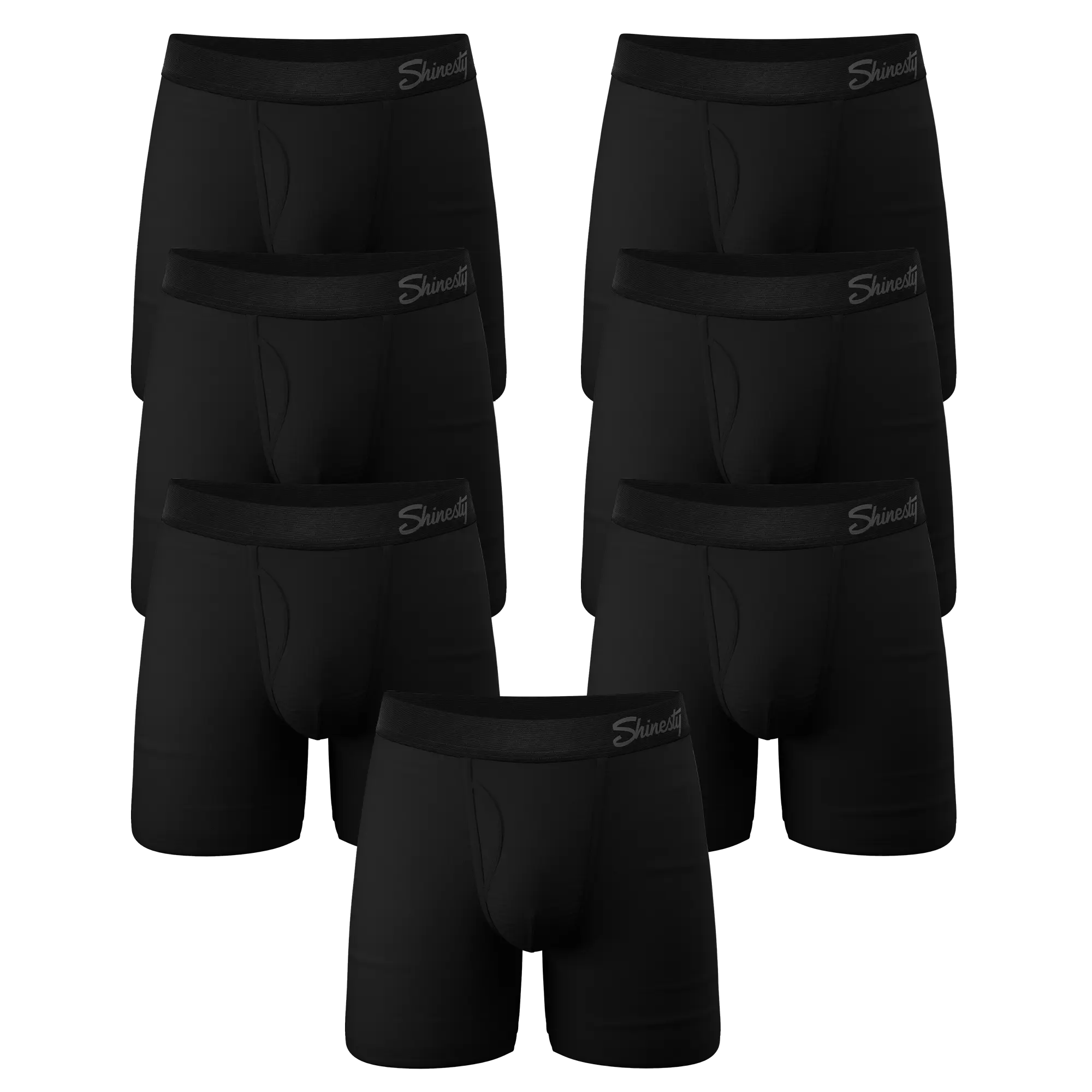 The Threat Level Midnight | Shinesty Black Ball Hammock® Pouch Underwear With Fly 7 Pack