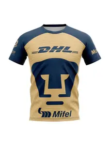 Trendy Design Football Lightweight Jersey Unam Home And Away  Jersey Men Women Clothes Breathable Quick-Drying Oversized T Shirts