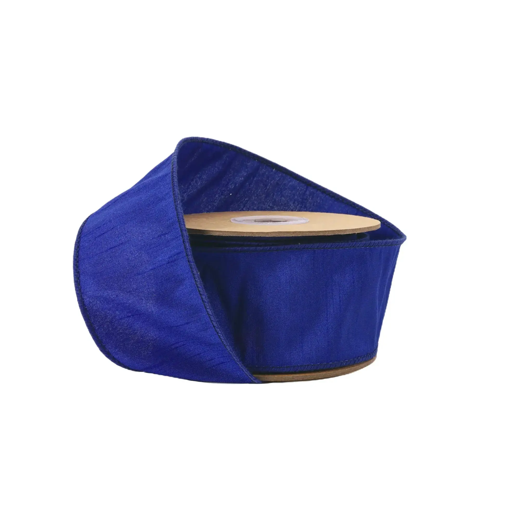 2 1/2" Wired Dupioni Ribbon | 10 Yards | Royal