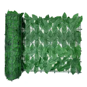 2-Piece 50x100cm Artificial Ivy Fence, Outdoor Garden Decor Enhances Privacy, UV Resistant Fake Leaves, Wall-Mounted No Maintenance Needed