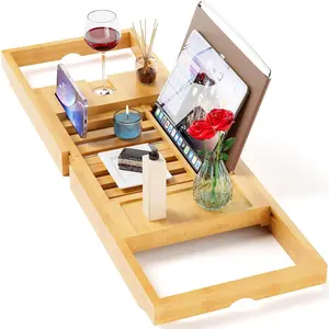 Bamboo Bathtub Tray Caddy,Bath Tray,Bamboo 2026 new