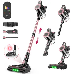 8-in-1 Self-Standing Stick Vacuum Cleaner | 45kPa & 500W for Pet Hair, Car, Floor & Carpets, 50Min Runtime, Handheld Cordless Vacuum for LED Display & HEPA Filter, Wall Mountable