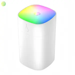 Upgraded colorful aromatherapy essential oil diffuser 400ML, personal desktop plant humidifier, colorful LED, portable small humidifier, suitable for travel, office, baby bedroom