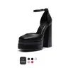 DREAM PAIRS Women's Fashion Platform High Heels - Elegant Square Toe, Ankle Strap, Chunky Heeled Shoe for All-Season Wear,shoes for back to school,back to school shoes,outdoorfun