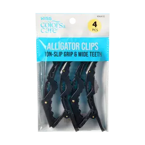 Kiss Colors & Care Alligator Clips – 4 Ct.