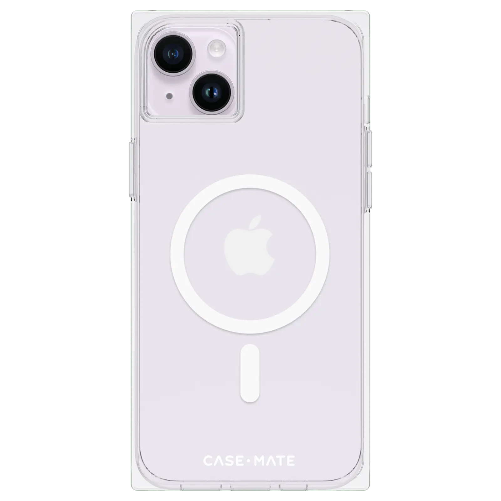 case-mate BLOX Clear MagSafe iPhone 14 Case - Slim soft-touch precision fit, built-in magnets for MagSafe wireless charging, clear protective cover for smartphone devices, lightweight casing for everyday protection