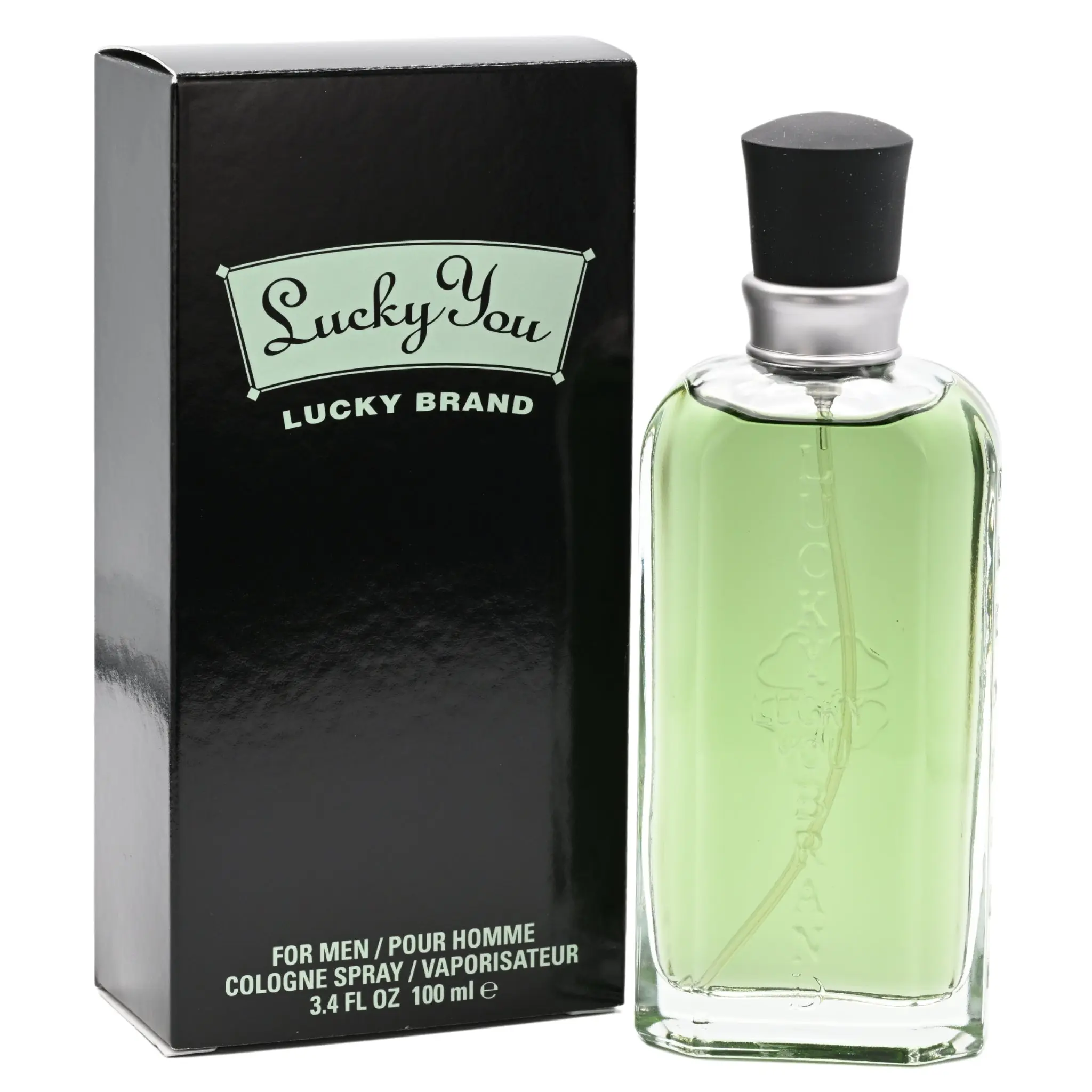 Lucky Brand Lucky You Men's Aromatic Scent Men's Fragrance - 3.4 fl oz EDC Cologne Spray, Woody Warm and Masculine Earthy Scent, Tamarind Musk Blend & Warm Woods Infused, New Box, Men's Cologne