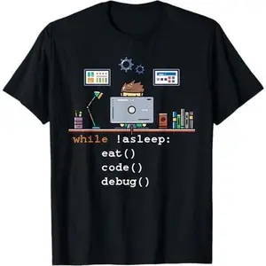 Computer Science Python Programmer Eat Code Debug T-Shirt