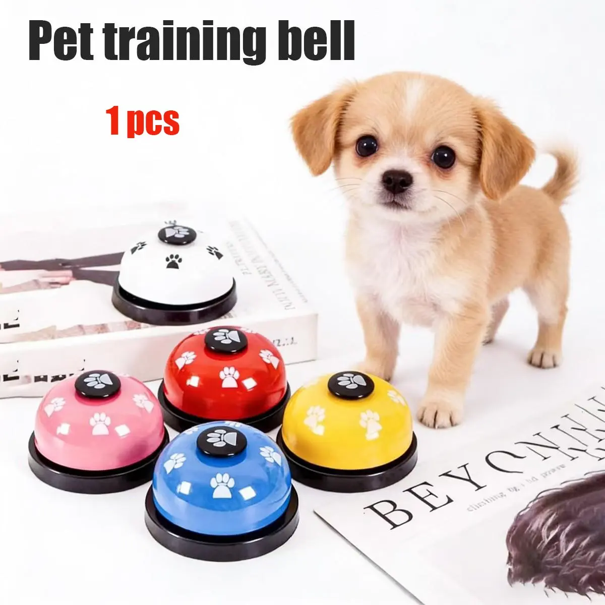 Dog Training Flap, 2 Counts/set Portable Pet Doorbell with Paws, Interactive Training Tool for Indoor & Outdoor Use, Pet Supplies for Dog & Cat