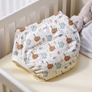 High Elastic Training Diapers, Washable Reusable Nappy Liners, Comfort Fit Design, Essential Daily Wear, Economical Choice for Moms