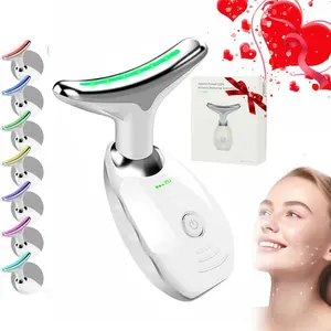 3 in 1 Face 𝖲cuipting Tool, 7 Color Mode, Adjustable Facial Massager for Face and Neck, At-home Facial Beauty Instrument for Skin Care, Face 𝖲cuipting Wand Gift for Momther/girlfriend, Firming