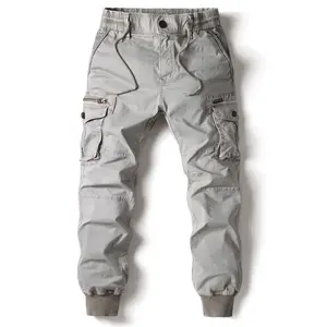 New Cotton Men Cargo Pants Khaki Casual Men Tactical Joggers Cargo Multi-Pocket Fashions Black Army Trousers Work Wear