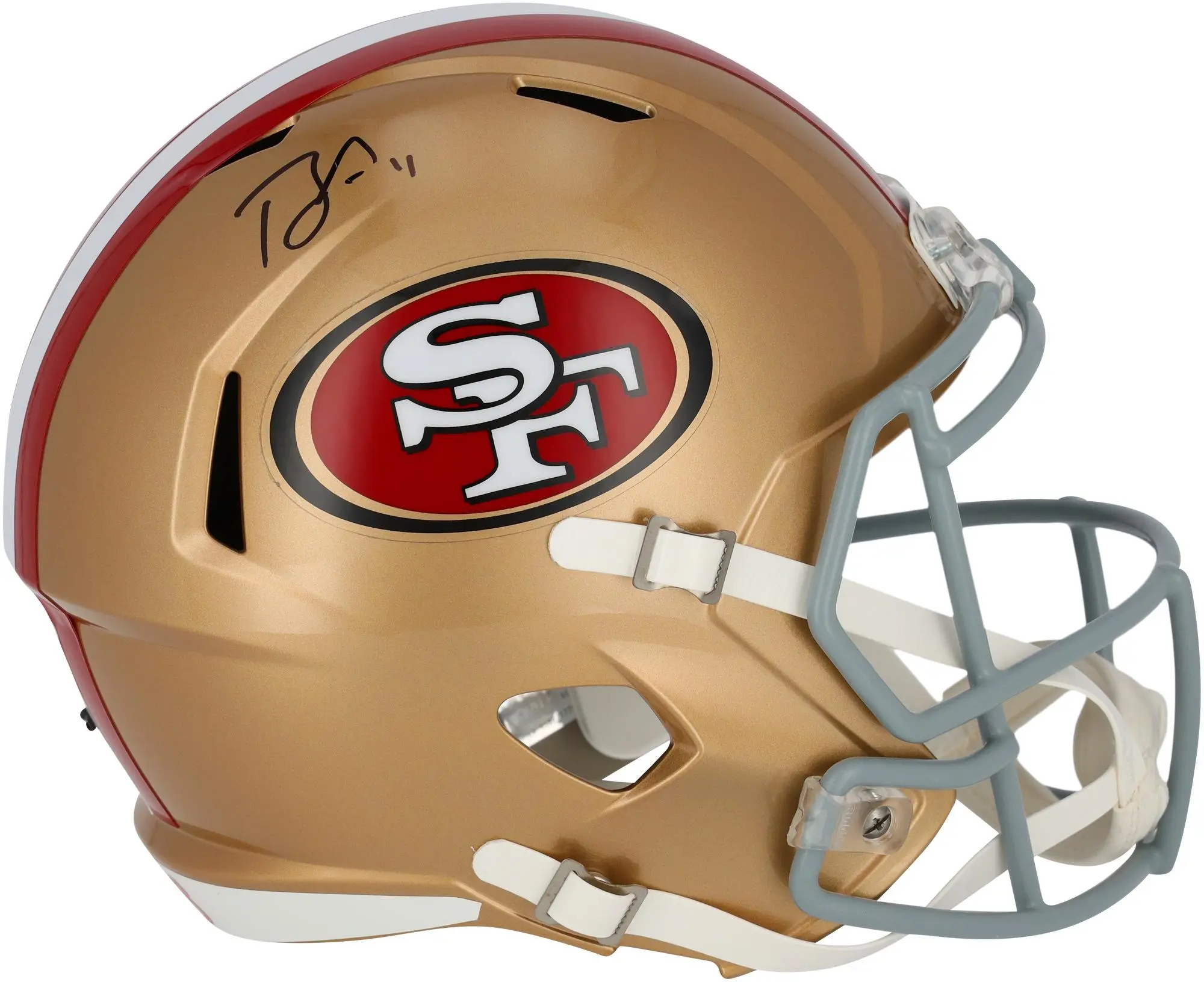 Brandon Aiyuk San Francisco 49ers Autographed Speed Replica Helmet - Fanatics Authentic Certified