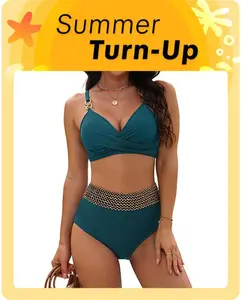 BMJL Modily Womens High Waisted Swimsuits Tummy Control Two Piece Bikini Sets  #TikTokShopHolidayHaul