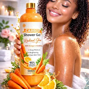 CARROT GLOW SHOWER GEL.