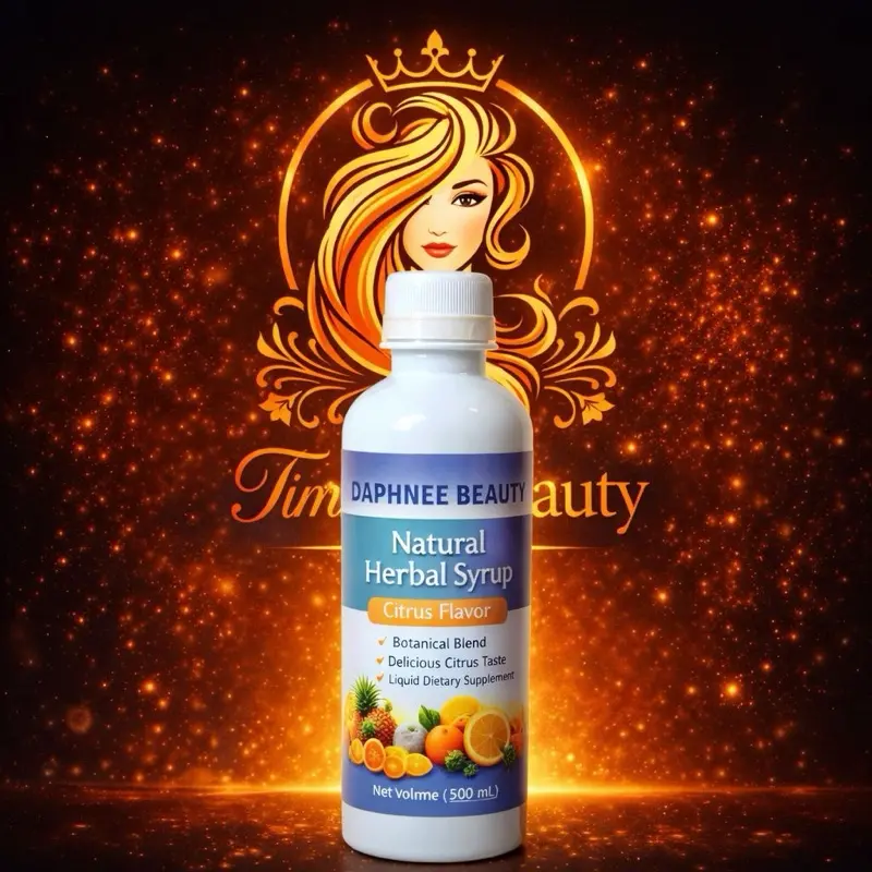 DAPHNEE Beauty Natural Herbal Syrup Pou Grossi Citrus FlavorBlend Delicious Taste Liquid Supplement 500 mL