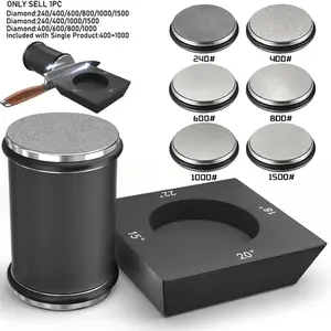 1-Piece Knife Sharpening Tool Set — Rolling Kitchen Knife Sharpening Kit with Diamond and Ceramic Sharpeners — Suitable for Steel of Any Hardness — Features 12°, 15°, 20°, and 22° Magnetic Angles — An Ideal Gift for Loved Ones and Friends