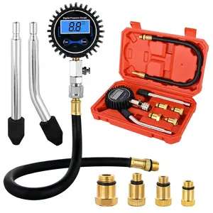 Nilight Compression Tester Kit, Digital Compression Gauge 0-250PSI Automotive Tool for Petrol Gasoline Engine Cylinder Compression Test with Adapter & Hose tire inflator pump Car Truck Vehicle dealsforyoudays