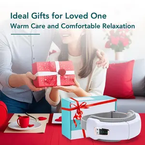 Air pressure eye massager with heat therapy and compression functions - relieves eye fatigue, comfortable smart eye mask with Bluetooth music and voice prompts, wireless eye mask rechargeable eye care device for women/men's Christmas birthday gifts