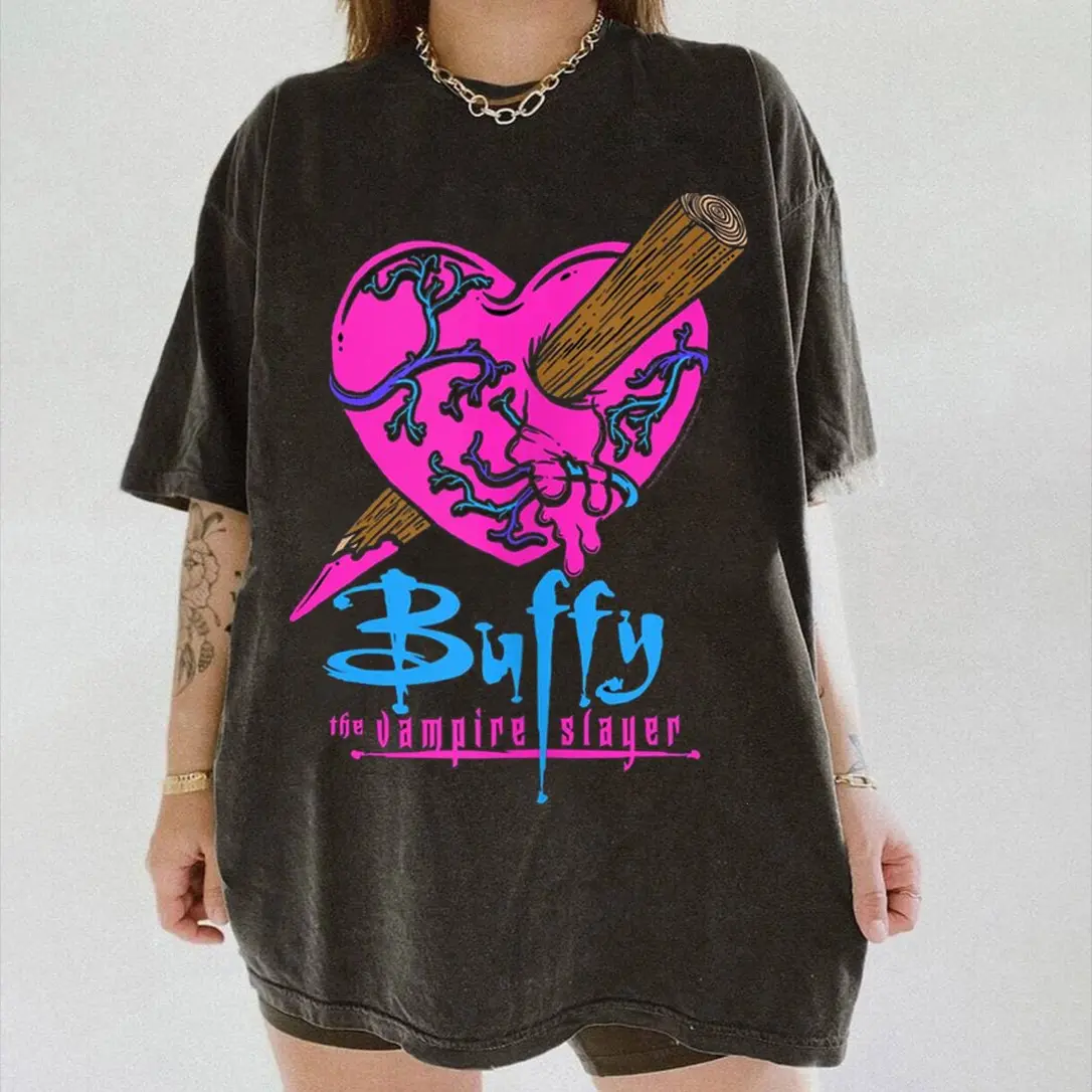 Buffy The Vampire Slayer Casual Graphic Tee TV Fan Shirt YE040511