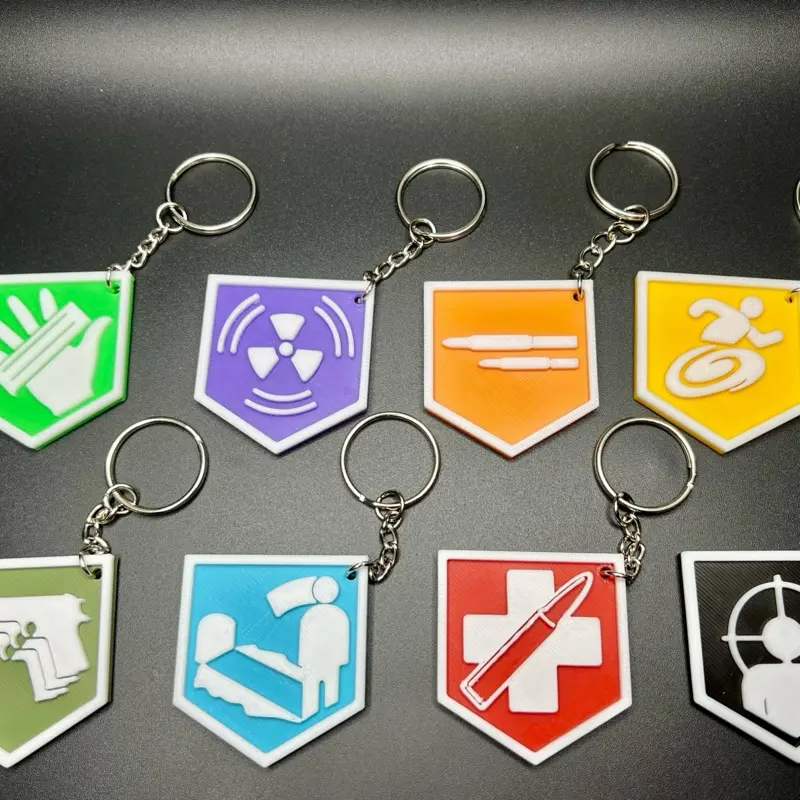 Call of Duty Zombies Perk Logo Keychains - 8 Available Quick Revive ...