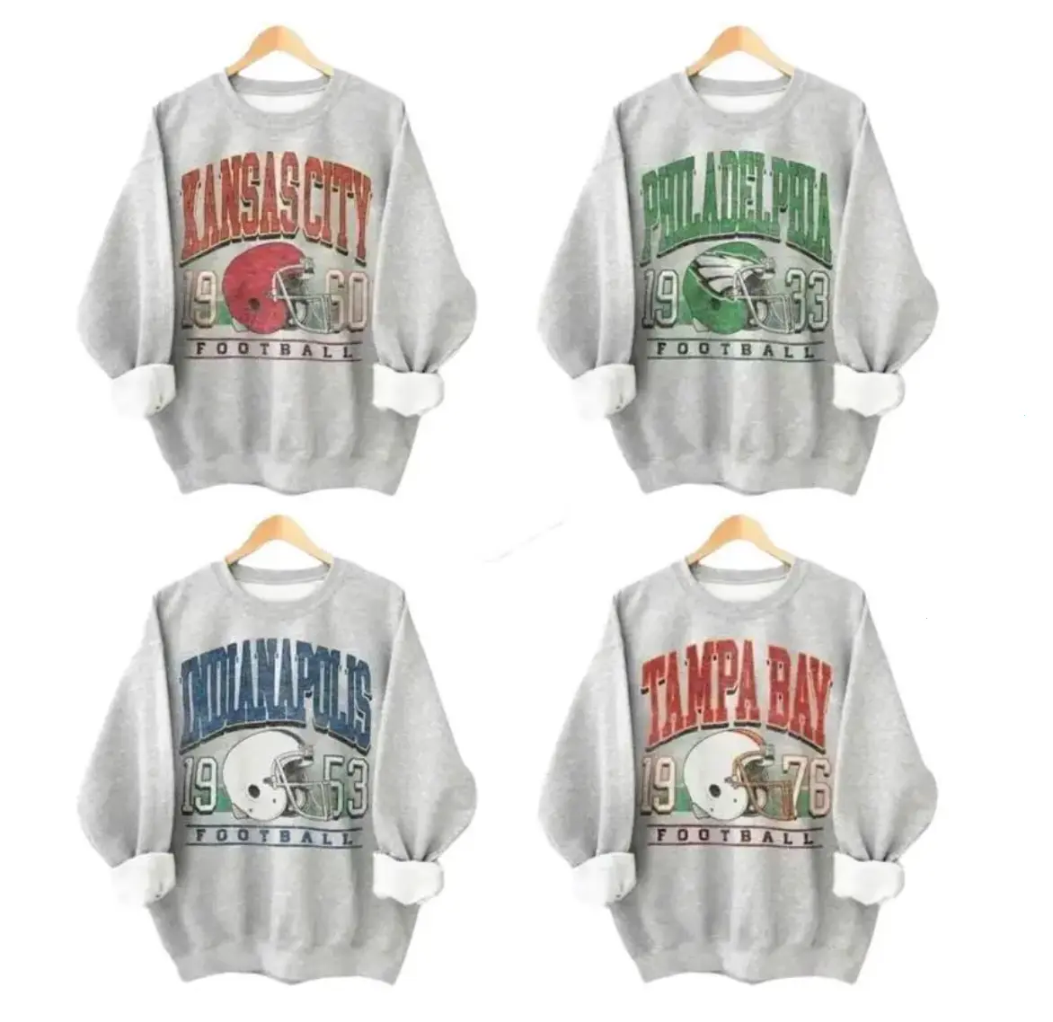[Sale 50% off] Vintage 90s Hometown All Team Football Unisex Crewneck Sweatshirt, Retro Football Game Day Graphic Shirt, Gift Shirt for Football Fans, Game Day Outfit