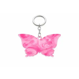 Butterfly Acrylic Keychain (Custom Name)