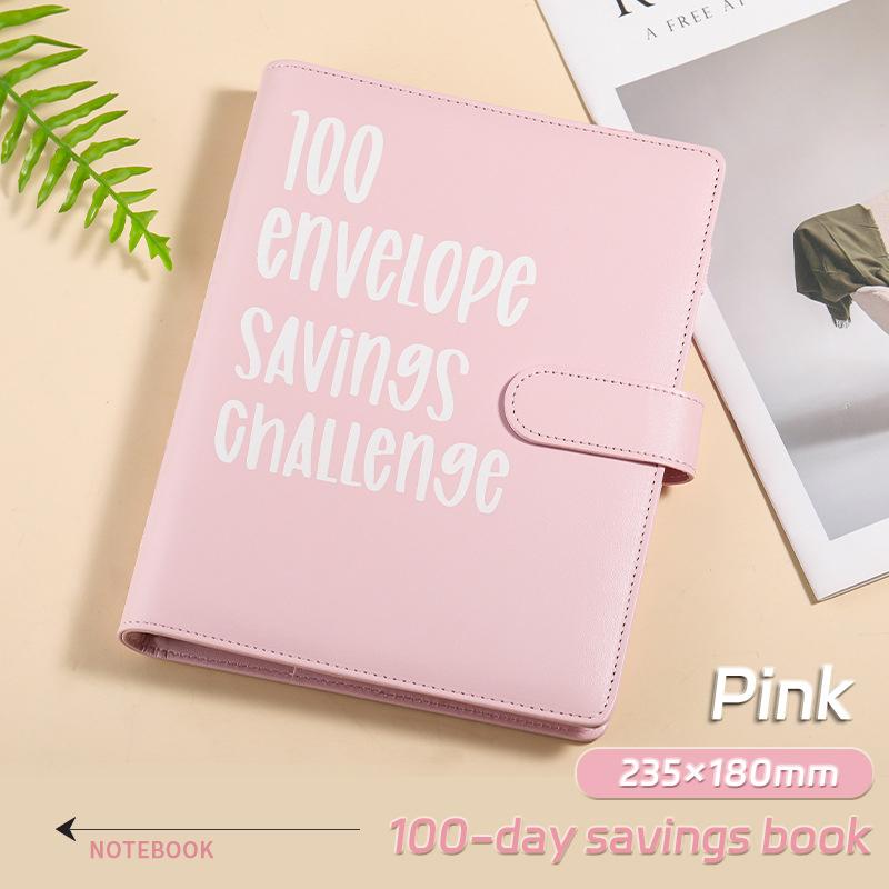 2026 New A5 Portable Budget Binder, $5050 Savings Goal Tracker, Daily Financial Planner with 100 Envelopes & Cute Stickers (Office Stationery Accessory)