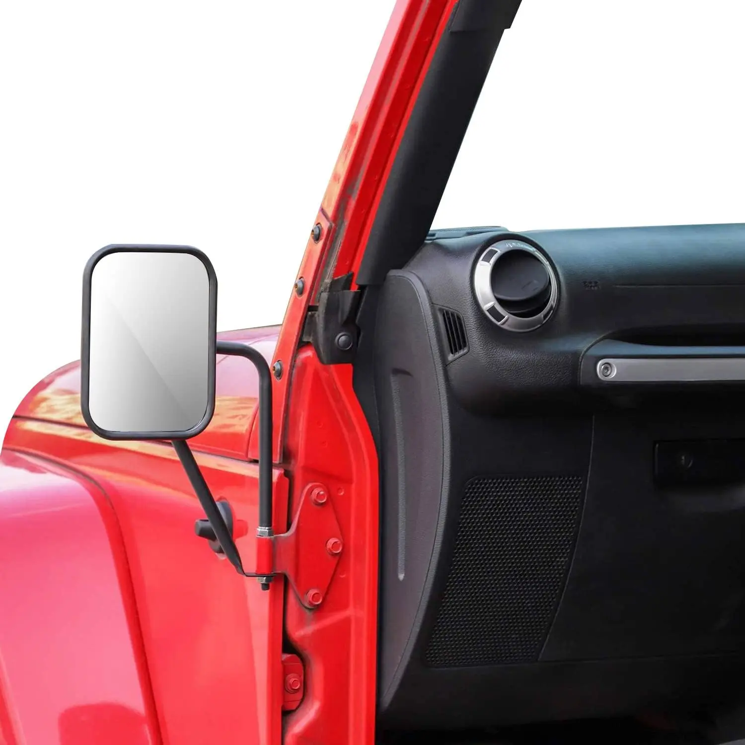 Doors off Mirrors, Quick Release Side View Mirrors Off Road Kit for 1997-2023 Jeep Wrangler YJ TJ JK JL & Unlimited & Gladiator JT, 2 Pack
