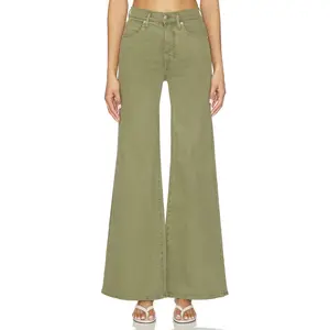 Veronica Beard Joplin Wide Flare Jeans in Army