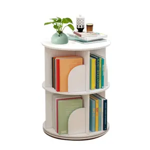360° 2-Layer Rotating Bookshelf Bookcase,Freestanding Storage Shelf Display Rack 360° 2-Layer Rotating Bookshelf Bookcase,Freestanding Storage Shelf Display Rack