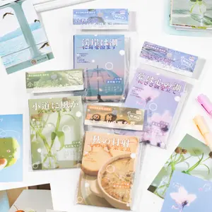 Soft Aesthetic Japanese Photograph Material Books - 50 Photos per Book - for Scrapbooking and Decorating