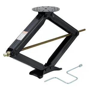 Heavy Duty RV Scissor Jacks Set - 5000lb Capacity, Adjustable 4"-30" Height, Camper Stabilizer Jacks- Reliable Leveling Scissor Lift for Travel Trailers, Campers