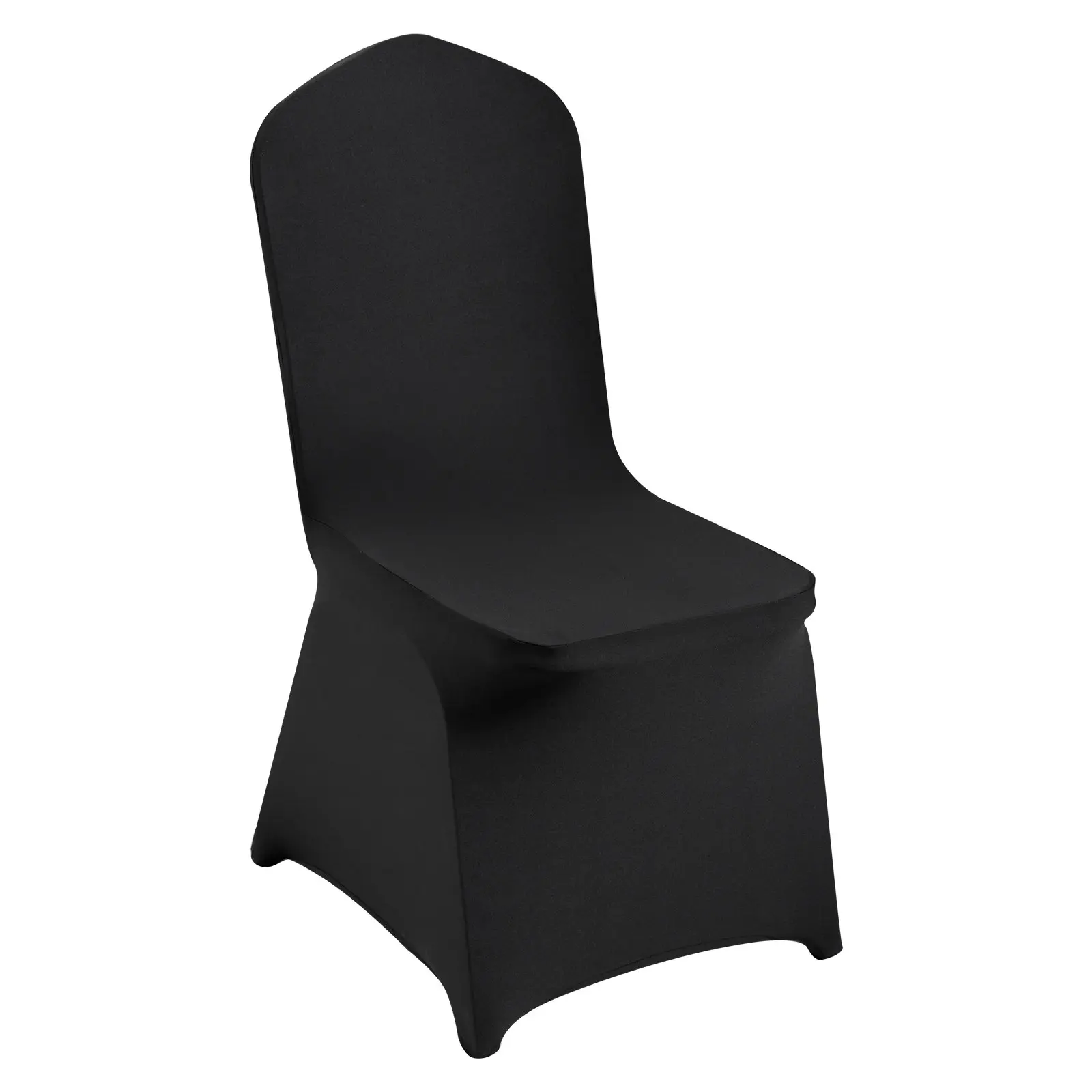 VEVOR 30PCS Black Stretch Spandex Folding Chair Covers, Universal Fitted Removable Washable Protective Slipcovers, for Wedding, Banquet, Dining Events (Slip-On Design), Party